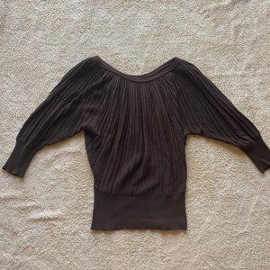 Alice + Olivia Oversize Brown Sweater XS